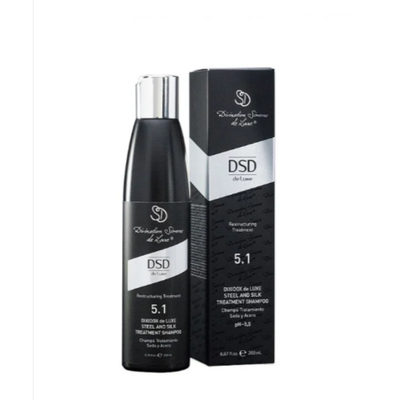 Obnovující šampon s keratinem ocel a hedvábí - Steel And Silk Treatment Shampoo 5.1, Dsd De Luxe